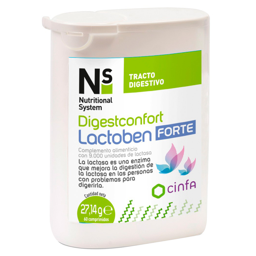 Imagen de N+s digestconfort lactoben forte 60 comprimidos
